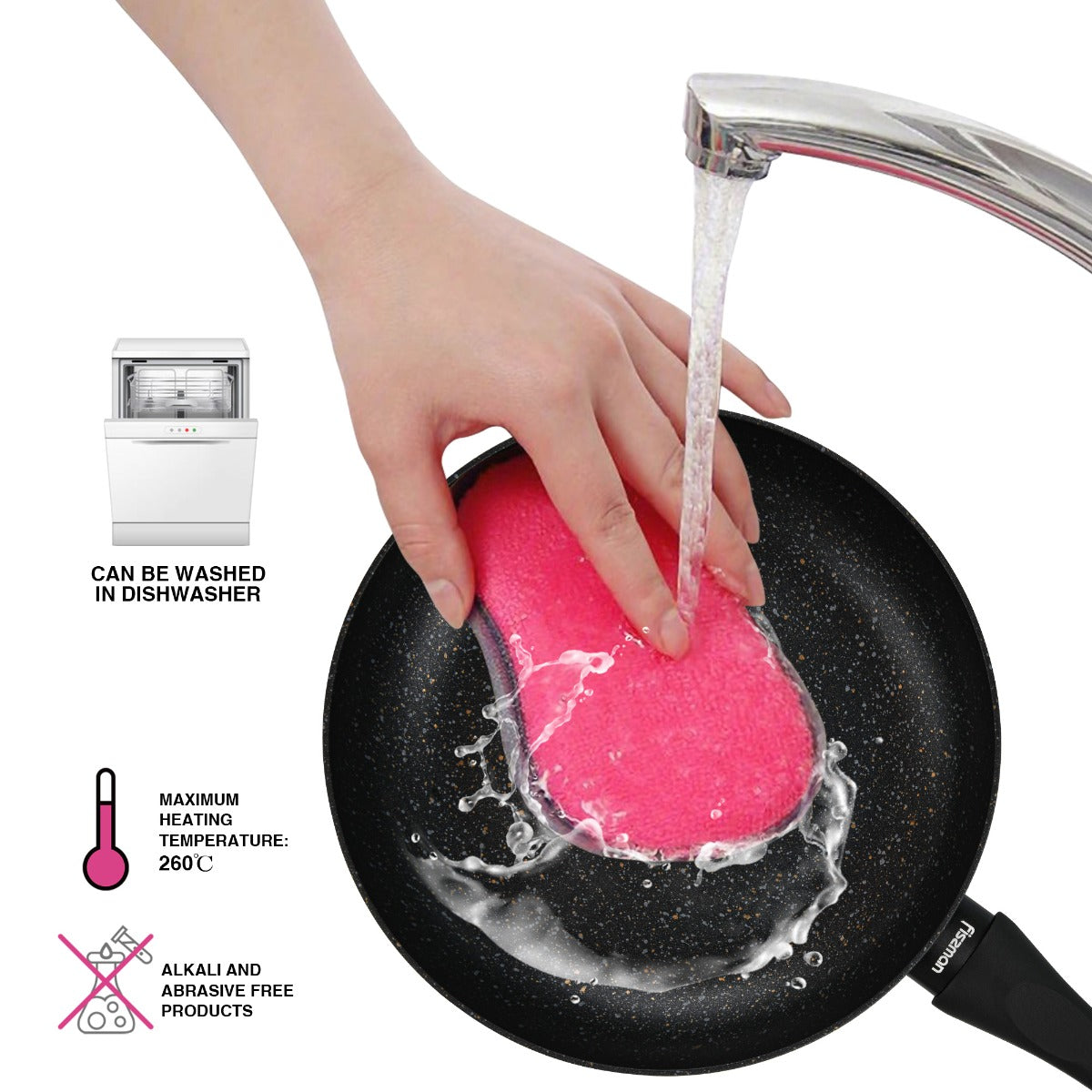 Fissman Cookware Set Promo 5 Pieces Aluminium with Non-Stick Coating