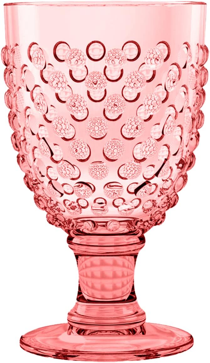Tarhong 17oz Hobnail Goblet Pink