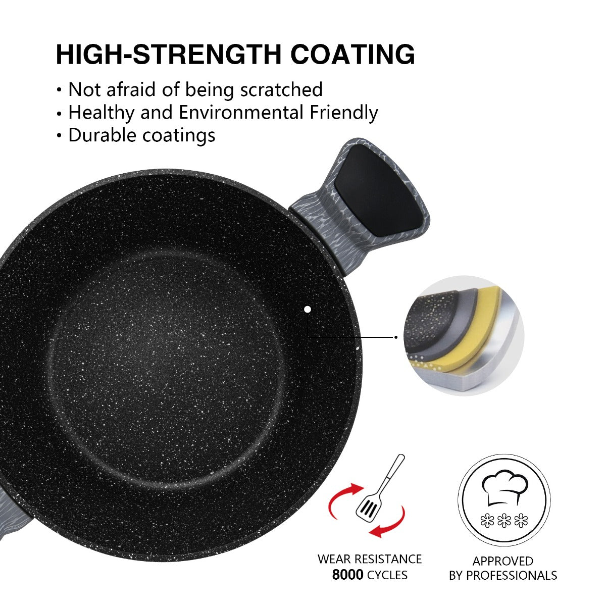 Fissman Cookware Stella Set of 9 pieces
