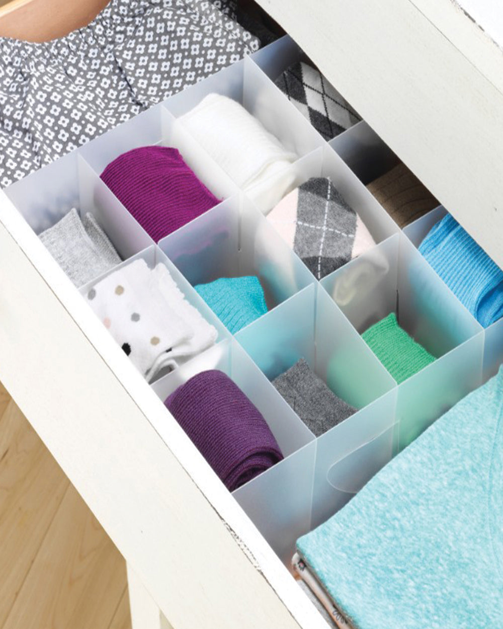 Whitmor Divided Drawer Organizer Set of 2 Pieces