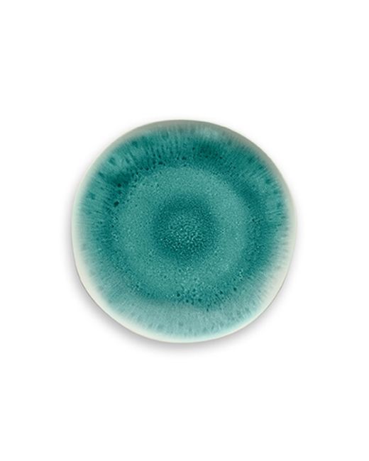 Tarhong Organic Radiant Glaze Salad Plate Turquoise