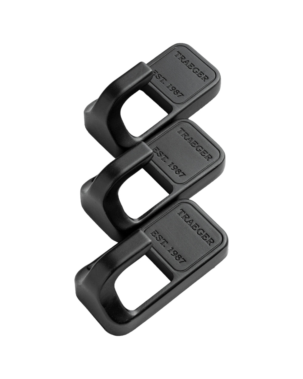 Traeger Magnetic Wooden Hooks Black Pack of 3