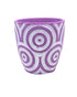 Yinggao Ceramic Pot Circles 14.5cm Purple
