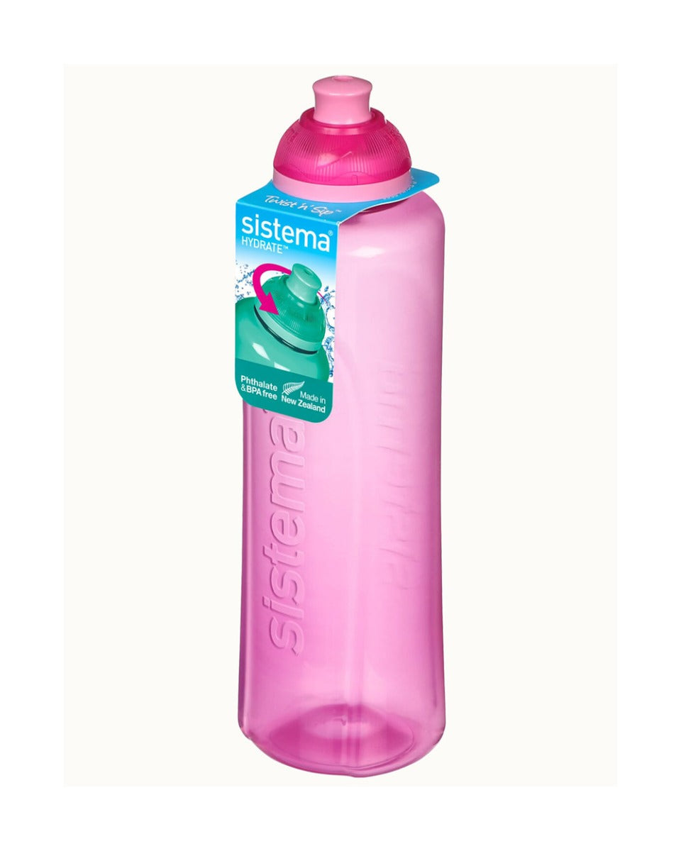 Sistema 480ML Swift Squeeze Bottle Pink
