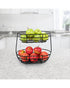 Spectrum Euro Small 2 Tier Fruit Basket Satin Nickel
