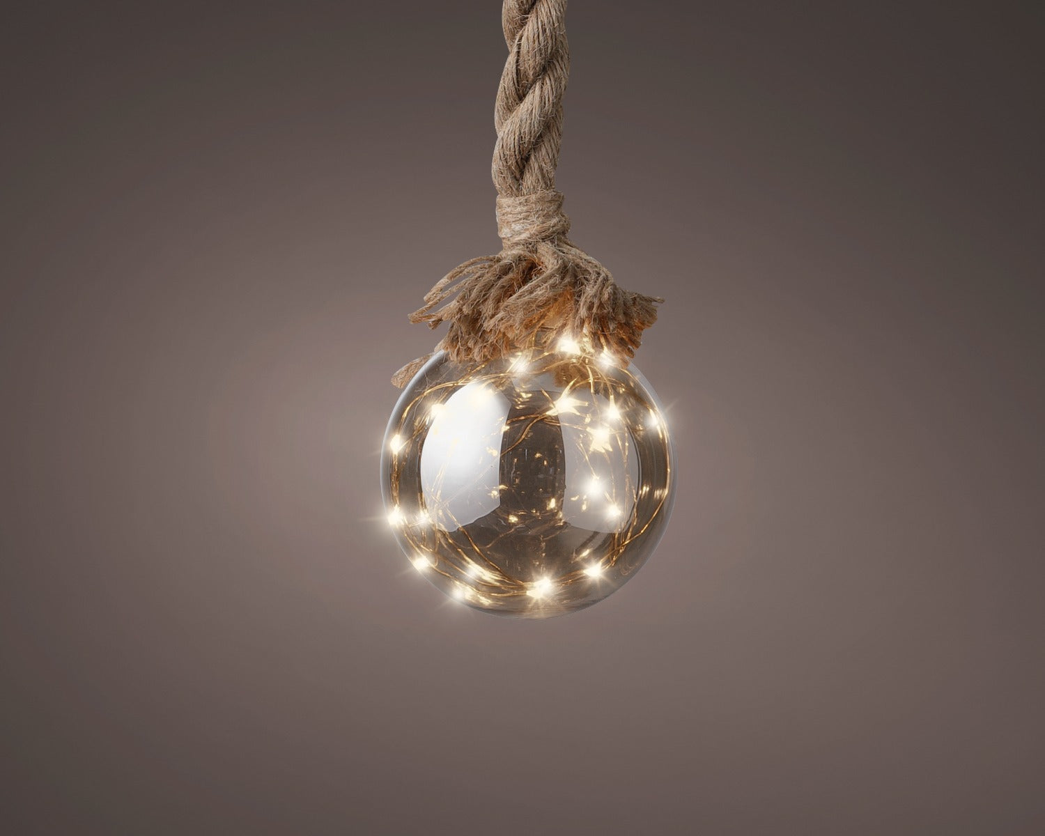 Kaemingk Micro LED ball Bo indoor Smokey/Classic Warm/Dia10.00cm 15L