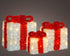 Homesmiths LED Gift Box Tinsel Red 30 Bulbs Warm White