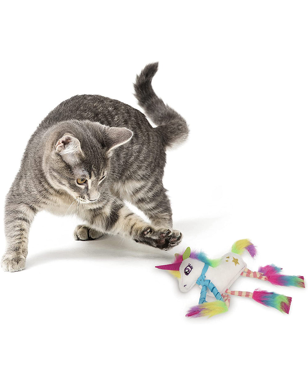 Smartykat Dazzle Dancer Disco Unicorn with Felt Cat Toy