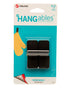 VELCRO HANGables Small Removable Wall Hooks 2 Count Black