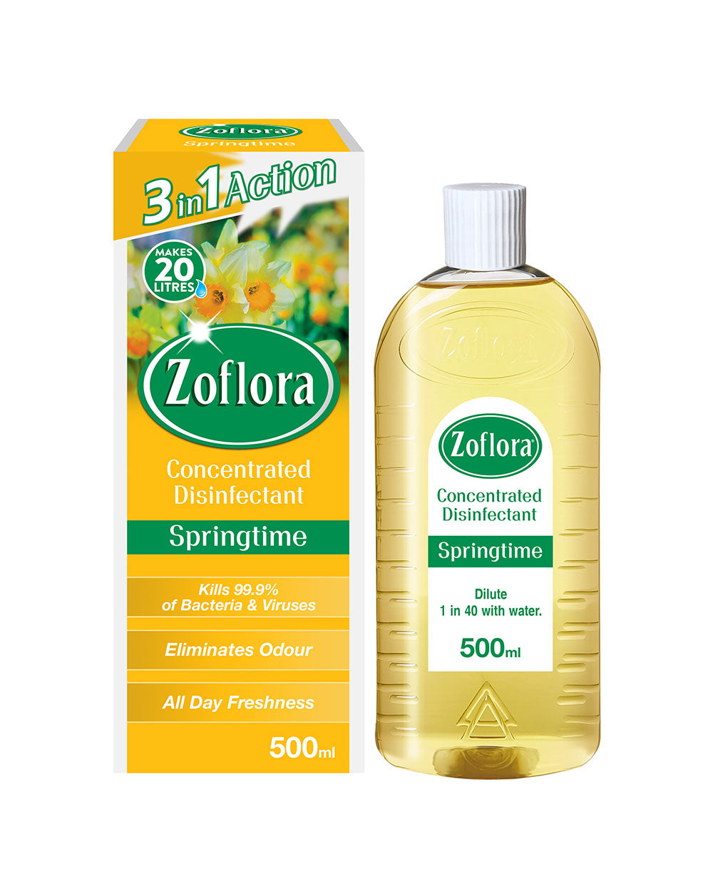 Zoflora, Multipurpose Concentrated Disinfectant, Springtime, 500ML