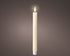 Homesmiths LED Wick Dinner Candle Wax Flat Top Steady Indoor Cream Warm White 24.5cm