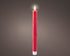 Homesmiths LED Wick Dinner Candle Wax Flat Top Steady Indoor Cream Warm Red 24.5cm