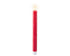 Homesmiths LED Wick Dinner Candle Wax Flat Top Steady Indoor Cream Warm Red 24.5cm