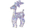 Homesmiths Micro LED Reindeer Pet Steady Cool White 70cm