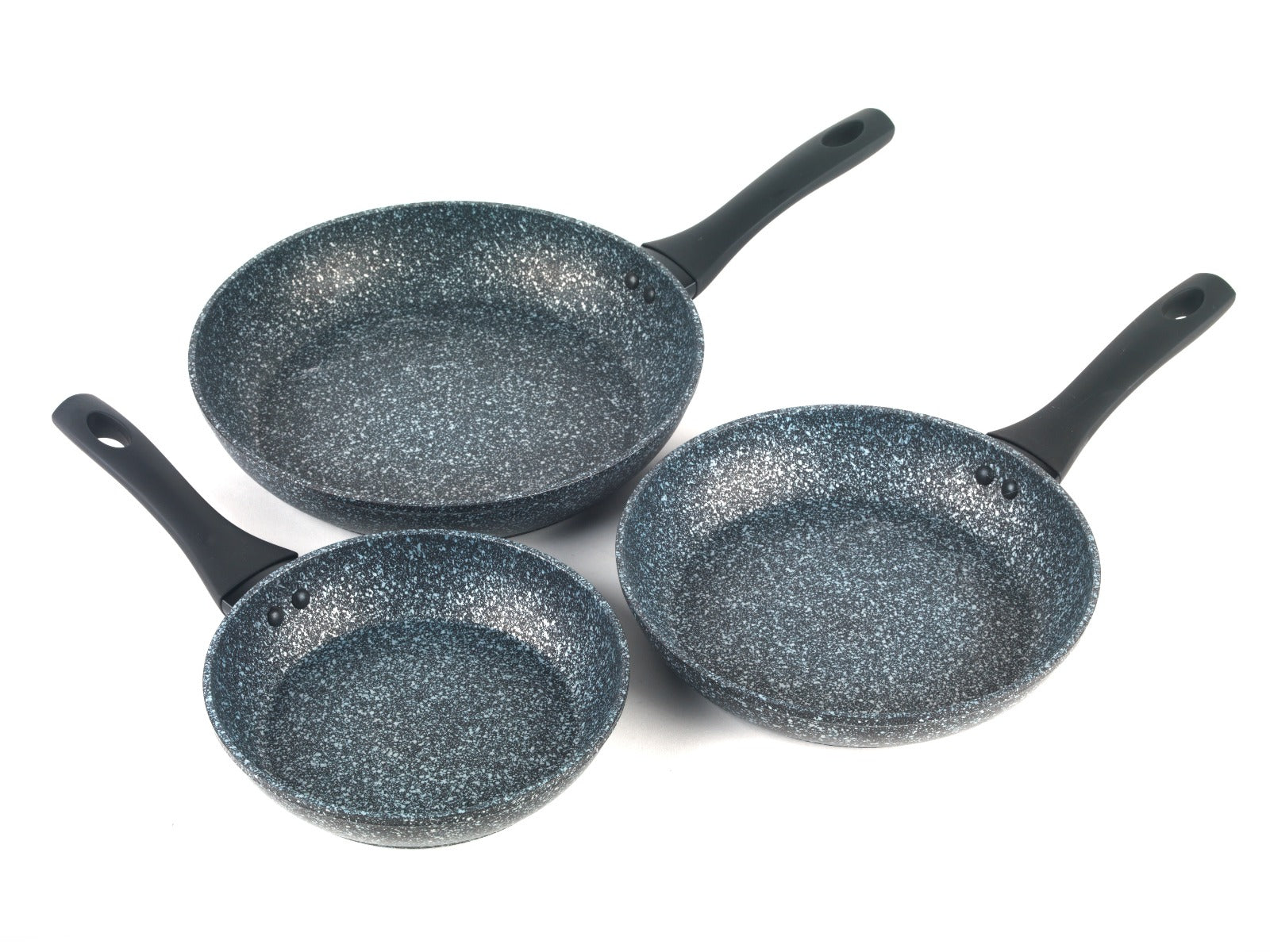 Salter Megastone Frypan Silver Set of 3 pieces