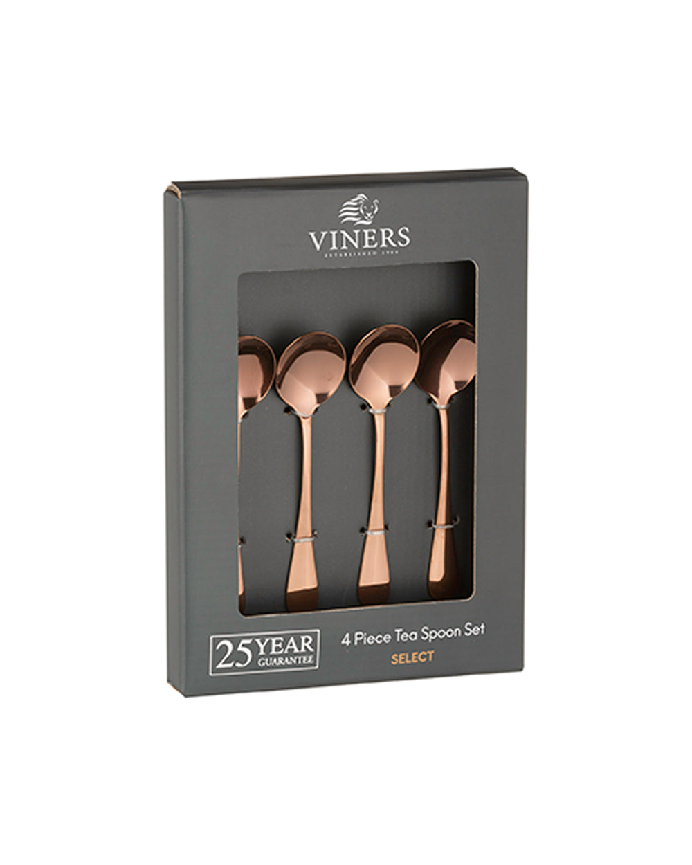 Viners Copper 4 Pieces Tea Spoon Set Giftbox