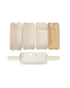 Simplify 900ML 8 Pieces Stackable Bento Box Set Assorted 1 Set