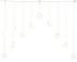 Kaemingk Micro LED Curtain Light Outdoor Silver / Warm White