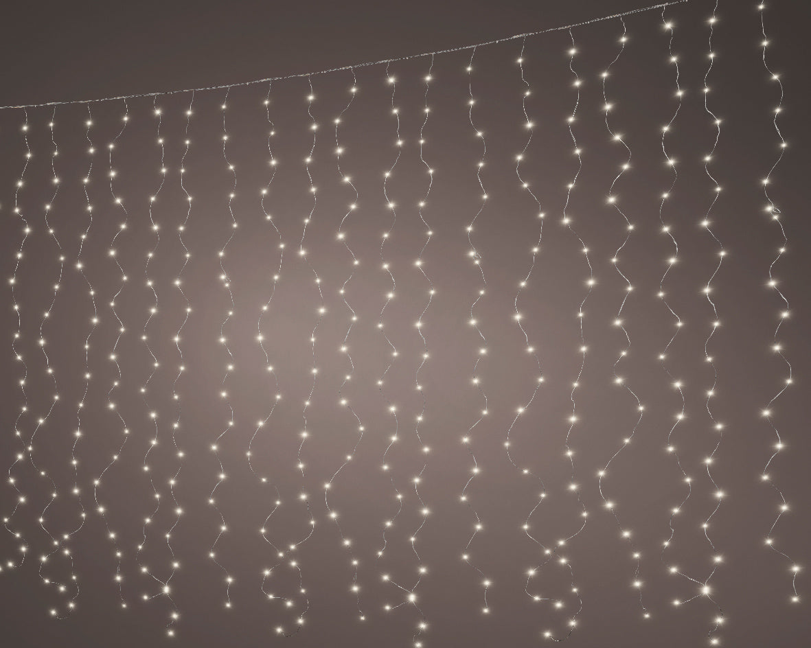 Kaemingk Micro LED Curtain Lights Steady Outdoor