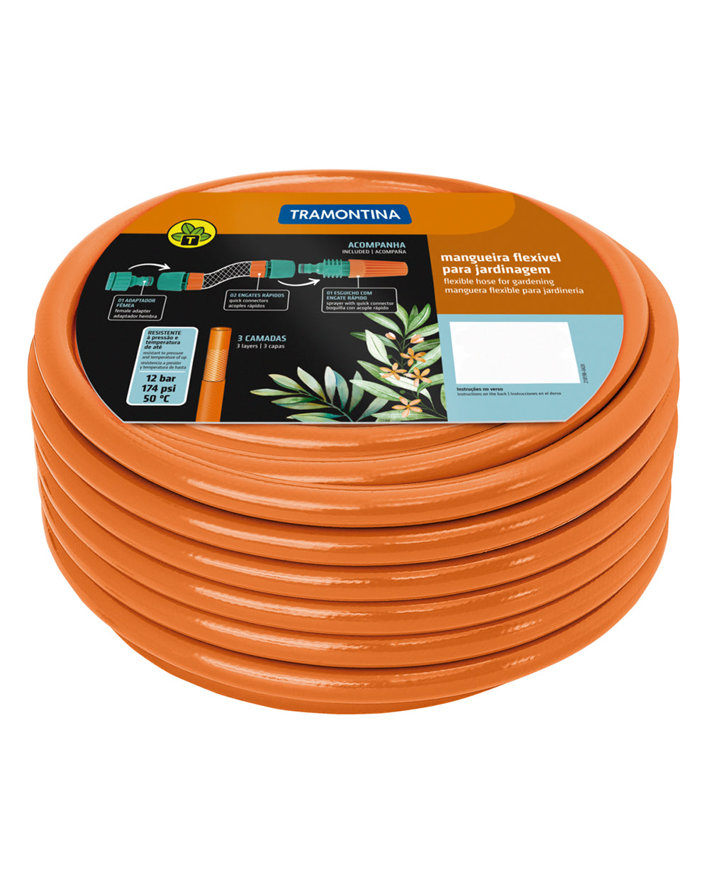 Tramontina Garden Hose 25 Metre Hose Wall Rack