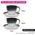 Fissman Galactica 230 ml Set of 2 Cups With Saucers