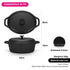 Fissman Casserole with Lid  33 x 26cm / 6L With Lid Cast Iron