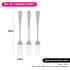 Fissman Set of 3 Dinner Forks Flavia 20cm Stainless Steel