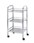 Wenko 3 Tier Bath Cart Exclusive Chrome 41 x 32 x 75 cm Chrome