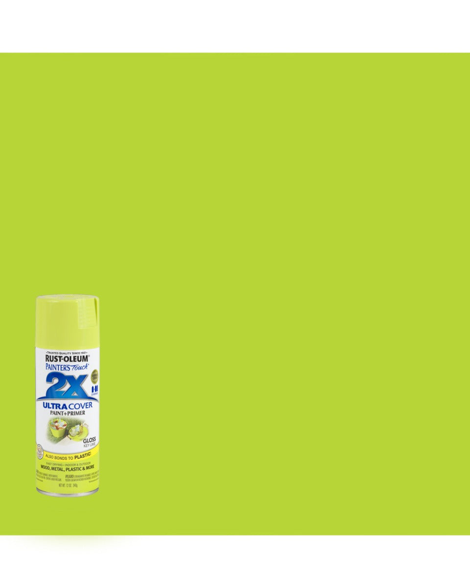 RustOleum Painter's Touch 2X Ultra Cover Gloss Key Lime 12Oz