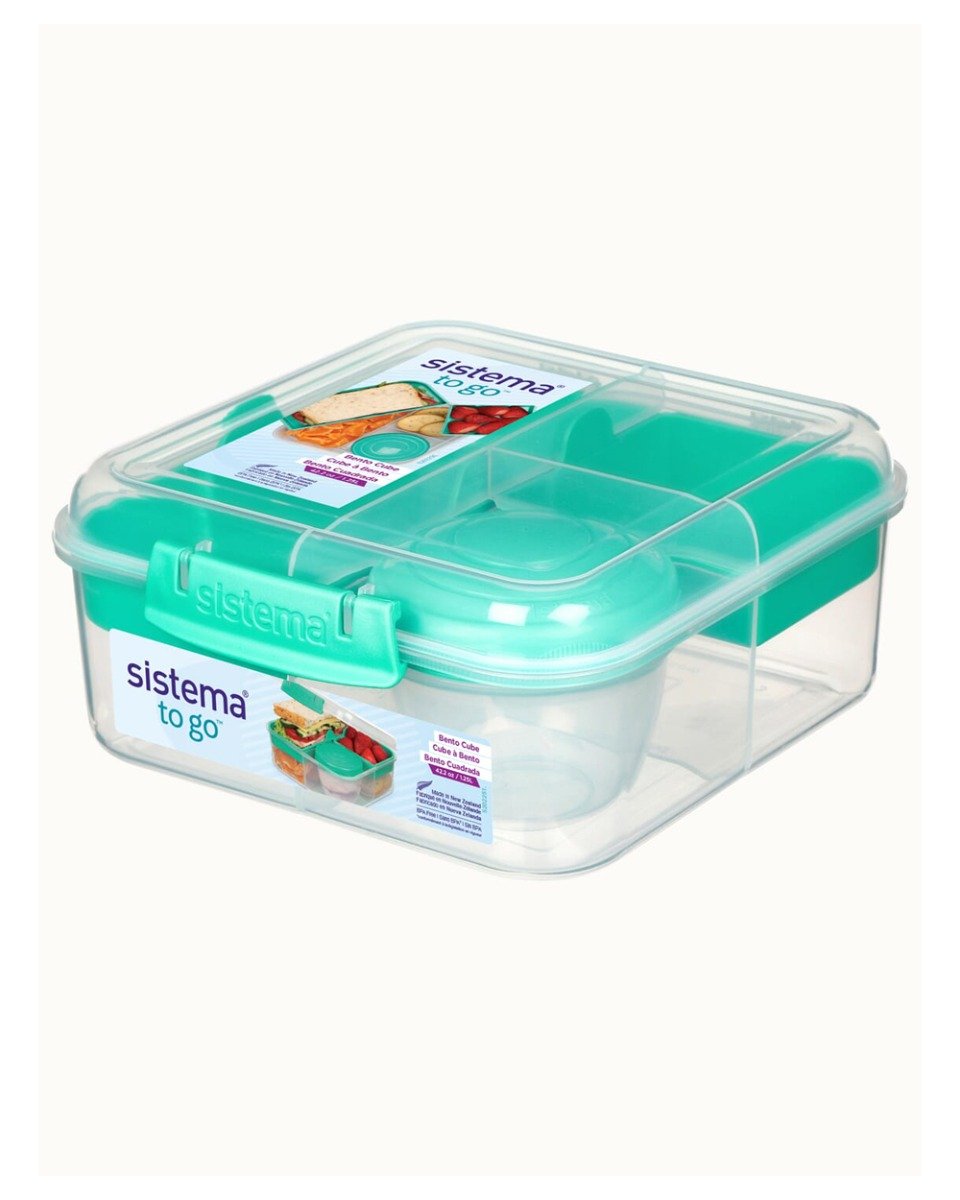 Sistema 1.25 Liter Bento Cube To Go Teal