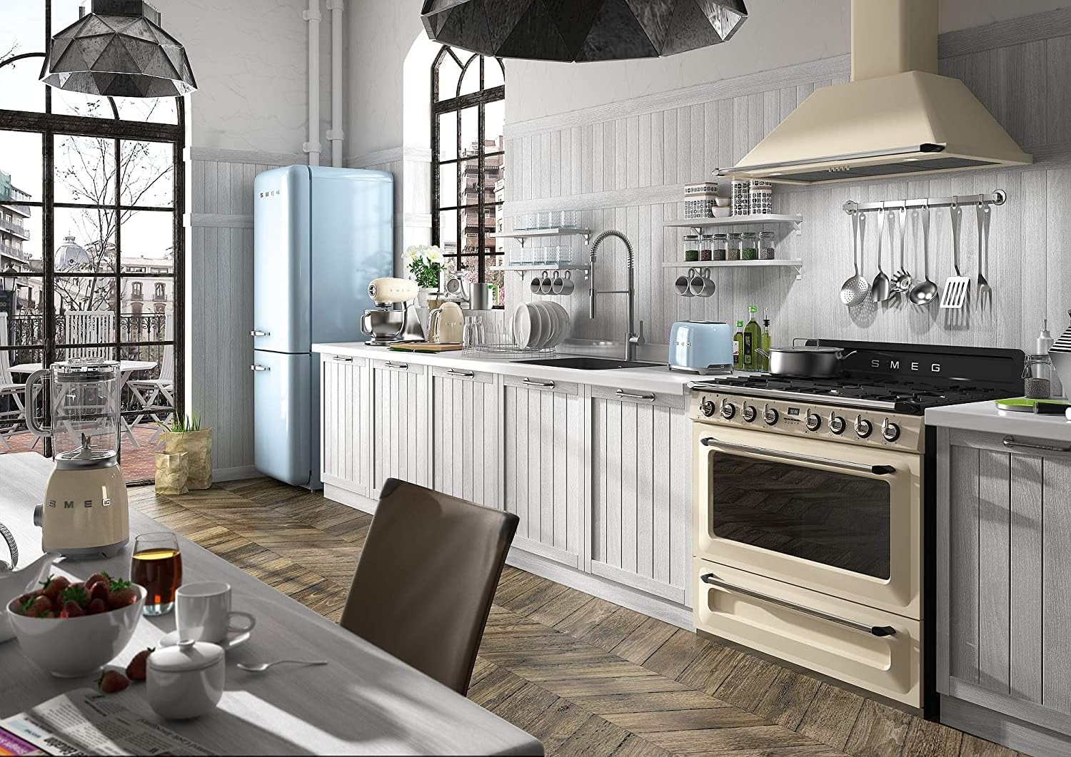 Smeg 2 Slice Toaster Cream