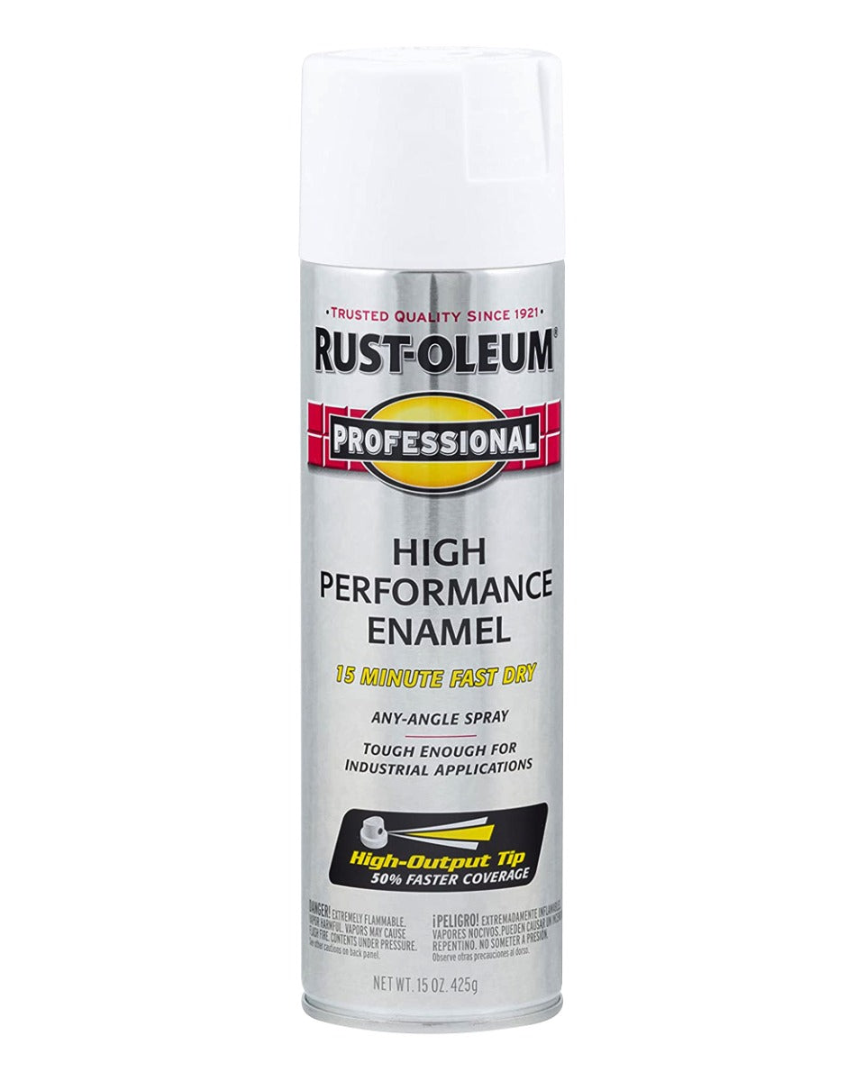 RustOleum Profession Enamel Spray Gloss White 15Oz
