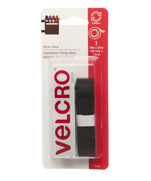 Velcro Tape 18X3/4 Inches Black