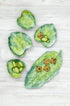 Tarhong Tropical Leaf Green Bamboo, Platter 7.25 x 15 Inch
