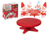 PMS 4.5" D Red Polystone Mini Elf Baby Table