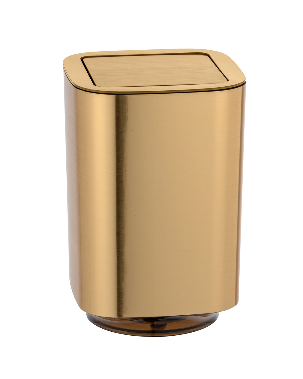 Wenko 5.5 Liter Swing Cover Bin Auron Gold