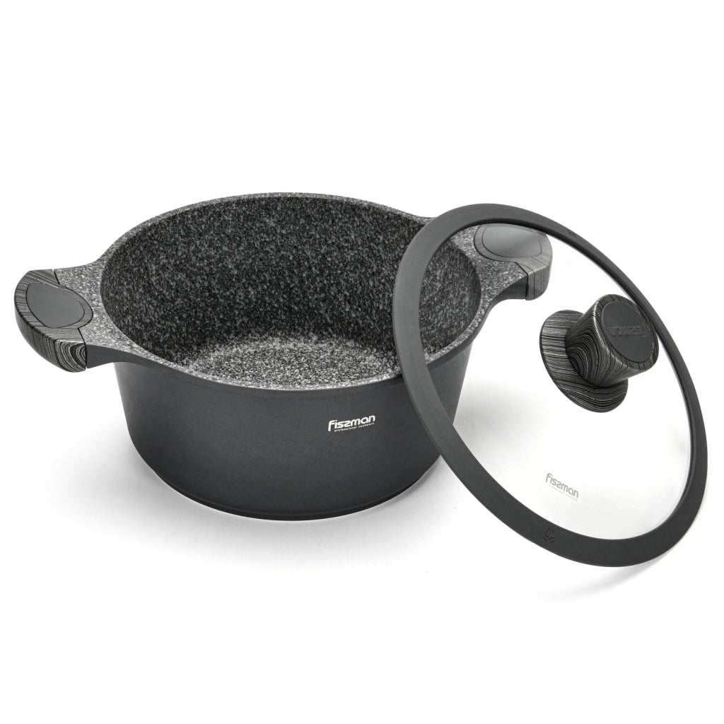 Fissman Casserole Prestige 24x11.5 cm with Glass Lid