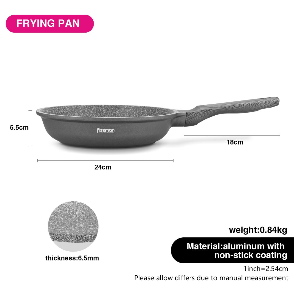 Fissman Frying Pan Prestige 24x5.5 cm
