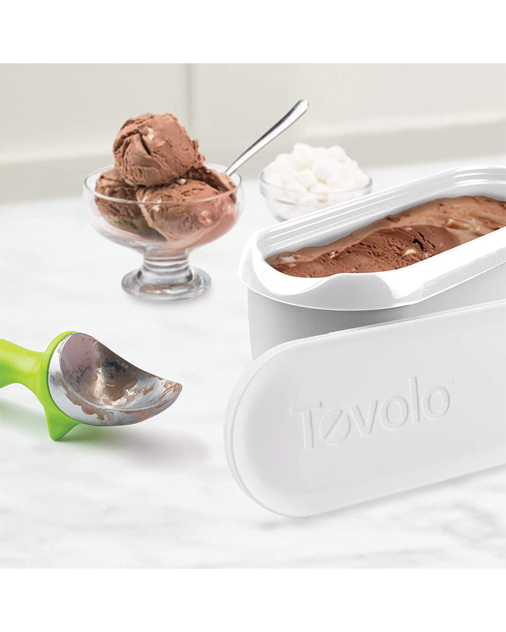 Tovolo Glide A Scoop Ice Cream Tub White