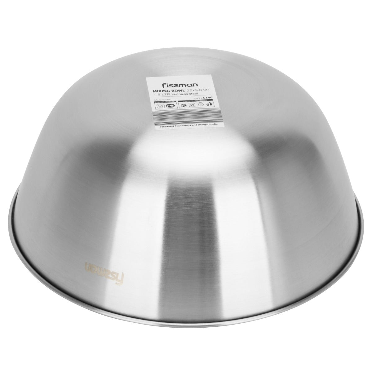 Fissman Mixing Bowl 22cm / 1.8Ltr Stainless Steel