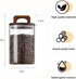 1Chase Borosilicate Glass Jar With Acacia Wood Air Tight Lid & Handle 1 Piece 1000ML 18cm