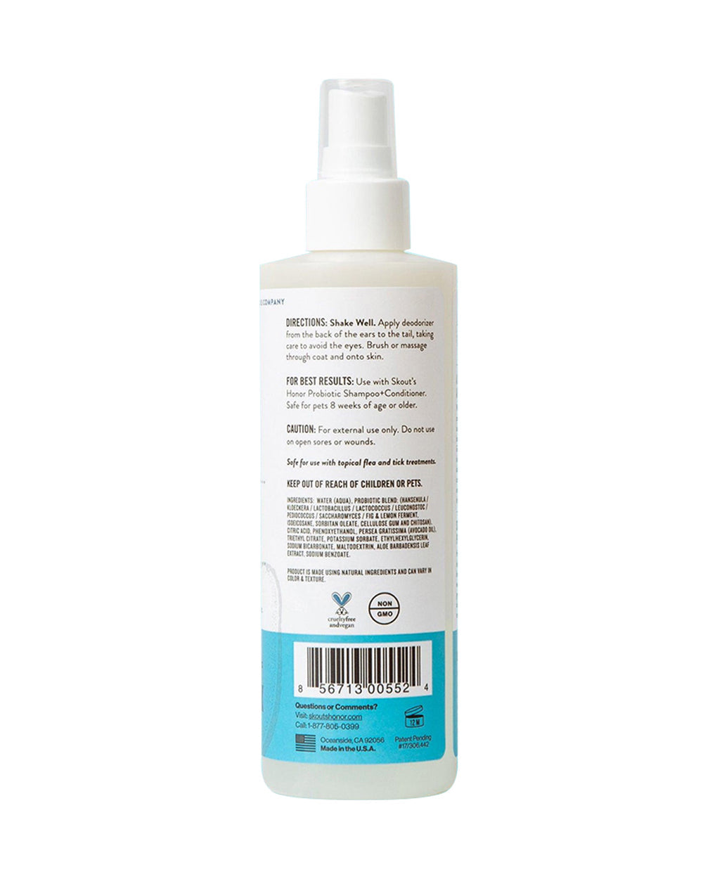 Skouts Honor 30ML Probiotic Daily Use Deodorizer Unscented Grooming