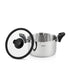 Fissman Stockpot 20 x 12 cm / 3.5L Stainless Steel With Glass Lid
