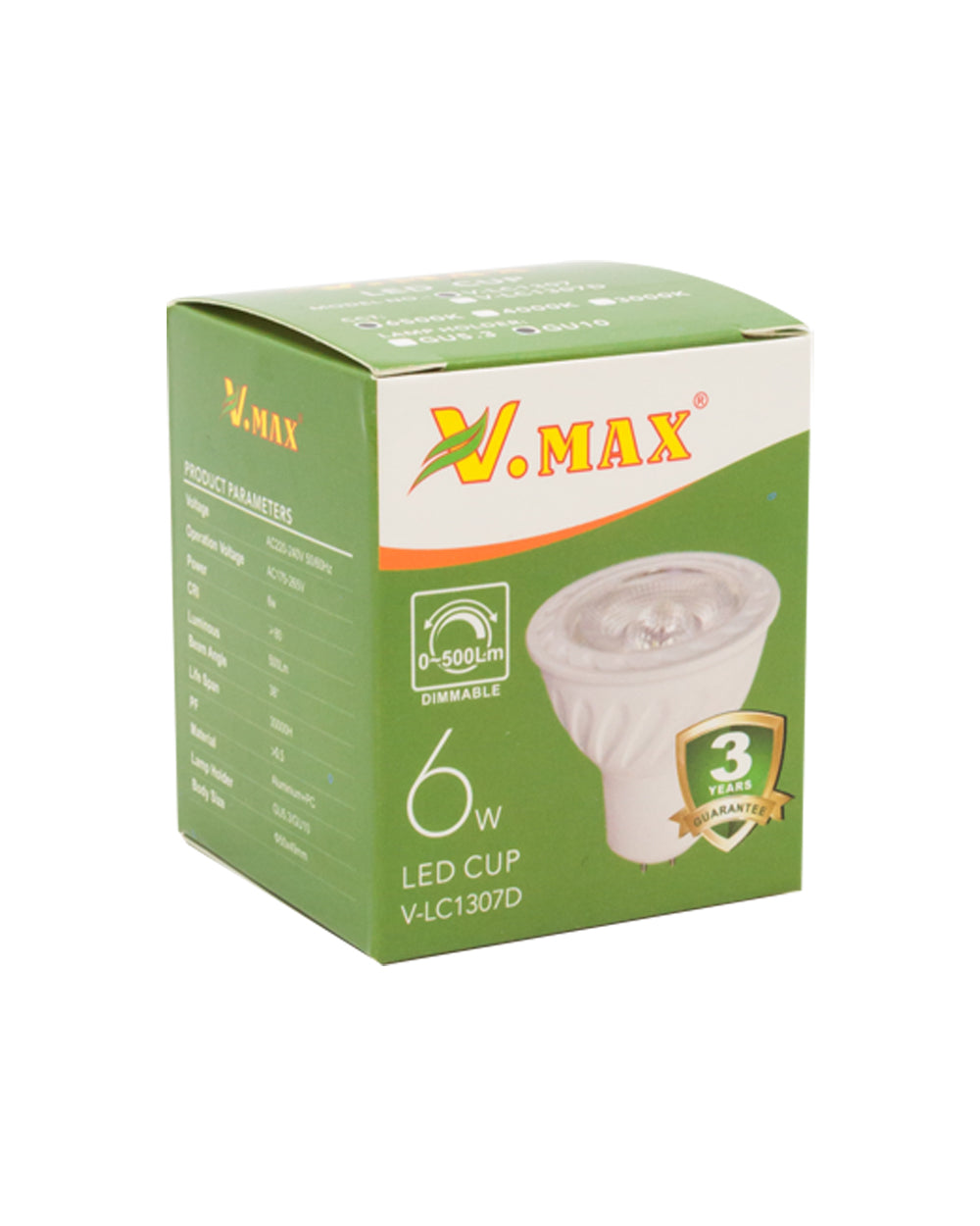 V.Max Led Cup Light SMD 6W