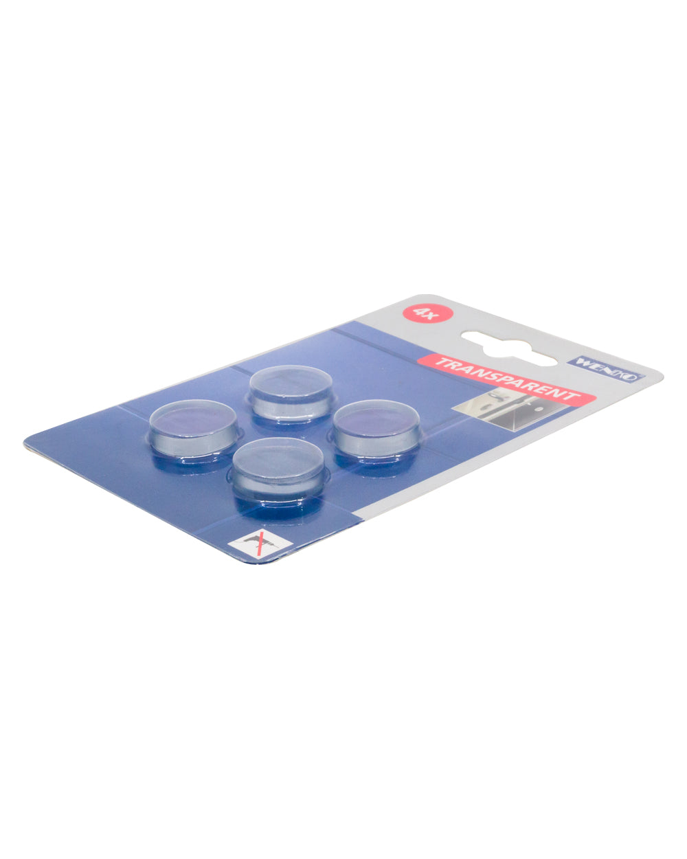 Wenko Door & Wall Buffers, Transparent 4 pieces