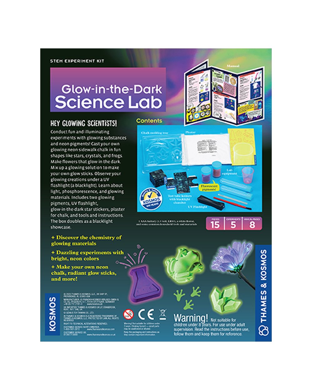Thames & Kosmos Glow in the Dark Science Lab STEM Experiment Kit