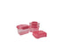 Sistema 400ML Rectangular Lunch Box Pack of 3 Light Orange