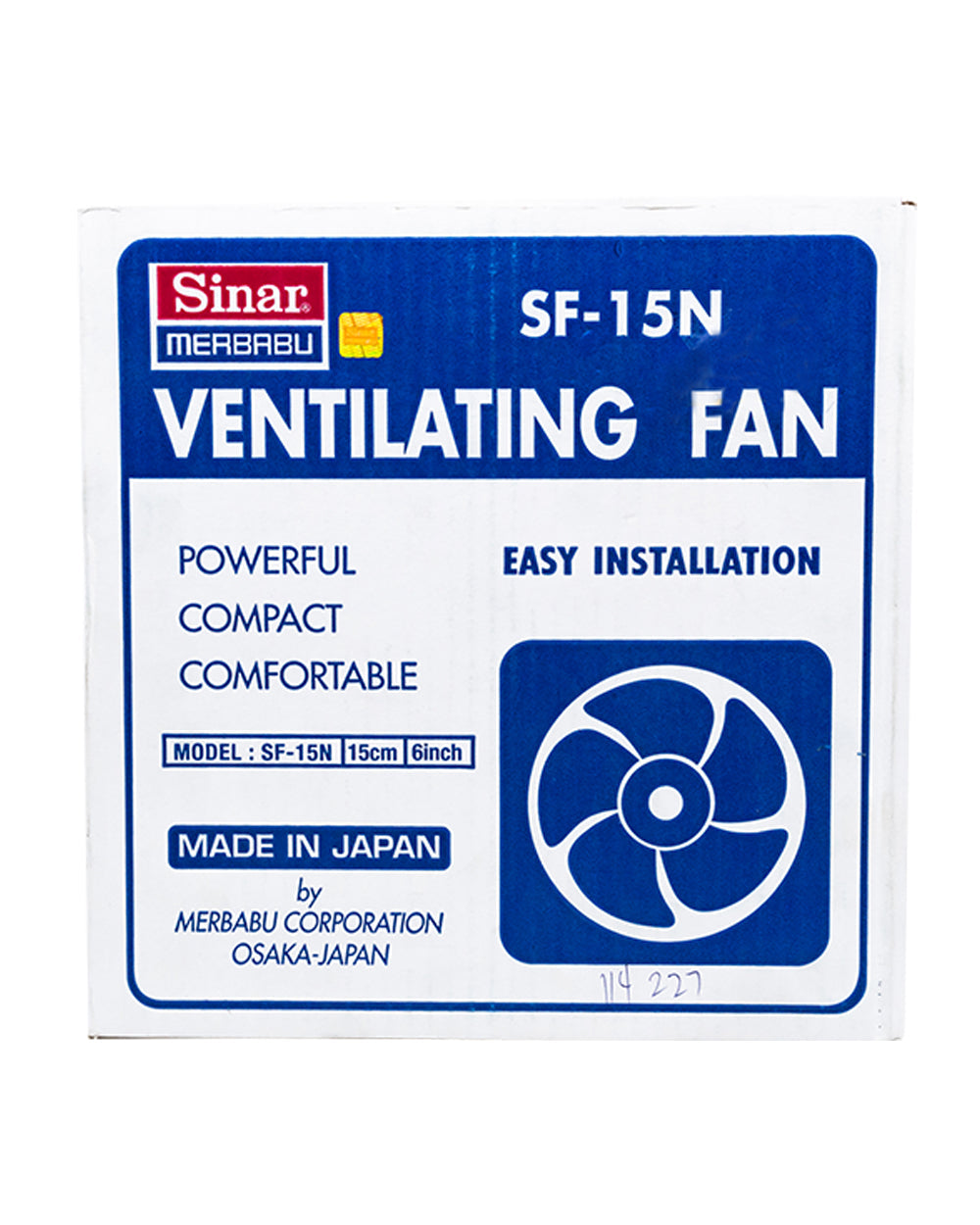 Sinar 6 inch Square Exhaust Fan