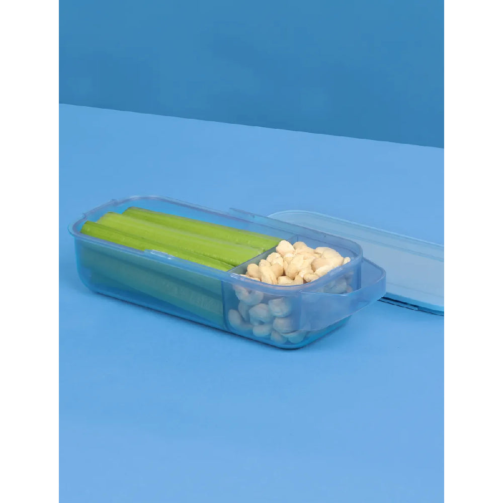 Sistema 445ML Slide and Snack Container Blue