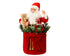 Homesmiths Decoris 63cm Santa Polyester Plastic Body With Red Santa Suit